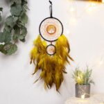 Homoyoyo 2pcs Crystal Tree Hanging Ornaments Set, Gold Tone Metal with Beads, Bo... - Image 5