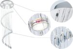 Saint Mossi 7-Lights K9 Crystal Chandelier, Raindrop Chandelier Light Fixture, M... - Image 5