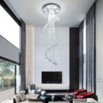 Saint Mossi 7-Lights K9 Crystal Chandelier, Raindrop Chandelier Light Fixture, M... - Image 7