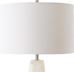 BOWERY HILL Contemporary Marble Table Lamp, 23 in H x 14 in W x 14 in D, Multi-C... - Image 5