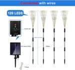 Solar Garden Lights Outdoor, 4 Pack 120 LED Waterproof Decorative String Lights ... - Image 5