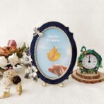 Vintage Photo Frame 5x7, Hand Painted Floral Picture Frame with Metal Frame and ... - Image 5