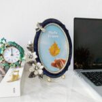 Vintage Photo Frame 5x7, Hand Painted Floral Picture Frame with Metal Frame and ... - Image 8