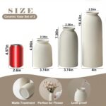 Ceramic Vase Set-3, Large Flower Vases for Decor, Modern Boho Farmhouse Style, 1... - Image 5