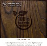 MyGift 32-Inch Premium Curved Oval Solid Wood Floating Shelf, Modern Wall-Mounte... - Image 7