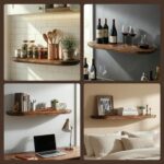 MyGift 32-Inch Premium Curved Oval Solid Wood Floating Shelf, Modern Wall-Mounte... - Image 8