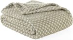 Fluffy Plush Throw - Ultra Soft Jacquard Fleece with Weft Knit Pattern - Luxury ... - Image 6