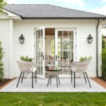 Devoko Patio Furniture Set 3 Pieces Rope Woven Bistro Set Outdoor Conversation S... - Image 3