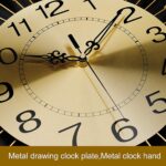 Large Peacock Wall Clock 30.7 inch Metal Design Non-Ticking Silent Art Digital W... - Image 4