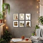 Aroutde 6Pcs Stockholm Room Decor, Retro Leopard Canvas Wall Art Trendy Luxury Y... - Image 7