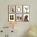 Aroutde 6Pcs Stockholm Room Decor, Retro Leopard Canvas Wall Art Trendy Luxury Y... - Image 8
