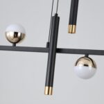 ORANOOR Modern LED Pendant Lights, Dimmable 39in Linear Wave LED Chandelier Ligh... - Image 8