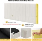 Custom Bay Window Sill Seat Cushion Plump Textured Line Customized Bench Seating... - Image 3