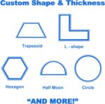 Custom Bay Window Sill Seat Cushion Plump Textured Line Customized Bench Seating... - Image 6