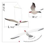 Wooden Flying Seagull Decorative Hanging Mobile Nautical Ornament Nursery Room B... - Image 3