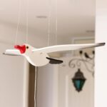Wooden Flying Seagull Decorative Hanging Mobile Nautical Ornament Nursery Room B... - Image 4