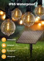 Brightown 108FT 52LED Solar String Lights Outdoor with Remote & USB Port, Shatte... - Image 4
