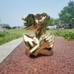 Elegant Gold Ceramic Vase Unique Flower Vase for Home Decor Perfect for Living R... - Image 6