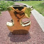 Elegant Gold Ceramic Vase Unique Flower Vase for Home Decor Perfect for Living R... - Image 7