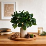 12 Inch Artificial Plant Indoor,Small Fake Plants Eucalyptus Stems With Vase,Fau... - Image 3