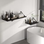 Heimlove Black Deep Floating Shelves for Wall, 16W x 12D Wood Wall Shelves Set o... - Image 6