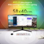 Quntis Curved Monitor Light Bar 15 RGB Backlight for 34"+ Screens, Computer Bar ... - Image 6