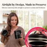 noonberry Kitchen Canisters for Countertop – 5-Piece Airtight Canister Sets for ... - Image 5