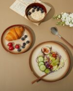 Pokini Ceramic Dishes Set for 8, 24 Piece Stoneware Dinnerware Sets, Chip and Sc... - Image 8