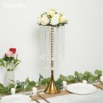 4 Pcs Gold Centerpieces for Table, Rozrety Wedding Centerpiece Vases for Tables ... - Image 3