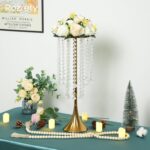 4 Pcs Gold Centerpieces for Table, Rozrety Wedding Centerpiece Vases for Tables ... - Image 5