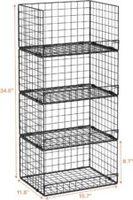 Yociyoga 4-Tier Stackable Closet Organizers and Storage Shelves, Foldable Closet... - Image 3