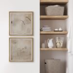 SIGNFORD Framed Canvas Print Wall Art Set Minimalist Abstract Ink Wash Illustrat... - Image 5