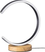 EDISHINE LED Table Lamp, C-Shaped Modern Lamps for Nightstand with 3 Color Tempe... - Image 7