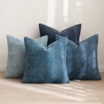 MIULEE Pack of 4 Couch Throw Pillow Covers 18x18 Inch Neutral Blue Soft Decorati... - Image 5