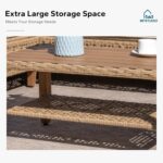 MFSTUDIO L Shaped Outdoor Couch Set, Wicker Patio Furniture Set, Rattan Outdoor ... - Image 7