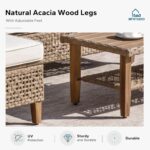 MFSTUDIO L Shaped Outdoor Couch Set, Wicker Patio Furniture Set, Rattan Outdoor ... - Image 8