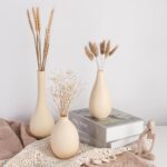 Ceramic Vase Set 3-Piece - Bohemian Farmhouse Style Decorative Vases for Pampas ... - Image 6