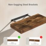 QEEIG Bathroom Shelves Over Toilet - Floating Shelf for Wall Toilet Paper Storag... - Image 8
