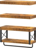 QEEIG Bathroom Shelves Over Toilet - Floating Shelf for Wall Toilet Paper Storag... - Image 9