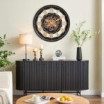 CLXEAST 24 Inch Wall Clock with Moving Gears, Large Roman Numeral Gear Clock for... - Image 7