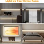 Tatazone Smart White COB Led Strip Light with App and Remote, 16.4ft 3000K Brigh... - Image 5