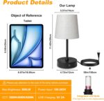 Ascher Small Bedside Table lamp Set of 2, RGB Color Changing Lamps, 3 Color Temp... - Image 6