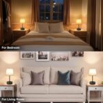 Ascher Small Bedside Table lamp Set of 2, RGB Color Changing Lamps, 3 Color Temp... - Image 7