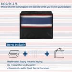 GAOMON 9x12 Outdoor Large Rug for Patio Plastic Straw Rug Waterproof Geometric S... - Image 7