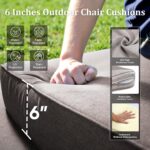 Luxury High Back Patio Furniture Set with 6-Inch Thick Cushions, 6-Pieces Outdoo... - Image 4