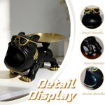 Resin French Bulldog Tray Statue, Dog Key Holder Bowl Candy Dish, French Bulldog... - Image 6