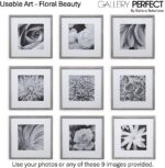 GALLERY PERFECT 12x12 Picture Frames, 9 Piece Set with Real Glass Cover for 8x8 ... - Image 4