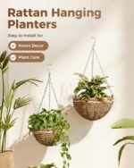 Leaf&lull Macrame Plant Hanger Hanging Basket with Metal Frame Plant Hanger Hang... - Image 4