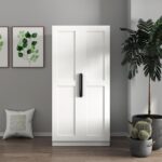 22 inch Deep Kitchen Pantry Cabinet Storage Organizer with Fridge Space,Wood Whi... - Image 5