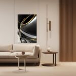 TIEHAOMAI Black and Gold Wall Art Abstract Luxury Posters White and Gray Picture... - Image 3